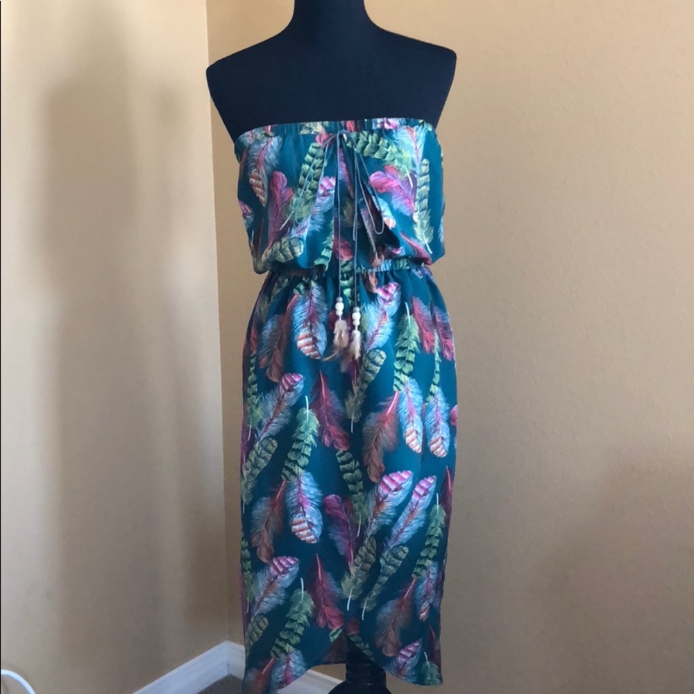 Strapless loose fitting dress